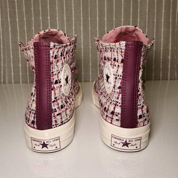 Chuck 70 tweed shimmer maroon converse - Picture 5 of 8